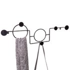 Cabideiro Multifuncional Slim Duplo Preto