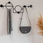 Cabideiro Multifuncional Slim Duplo Preto