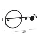 Cabideiro Multifuncional Slim Em Aço Preto
