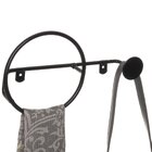 Cabideiro Multifuncional Slim Em Aço Preto