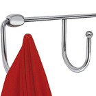 Cabideiro Multiuso De Parede Com 4 Ganchos Provador Cromado