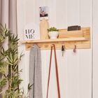 Cabideiro Organizador De Entrada Com Porta Chaves E Prateleira