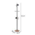 Cabideiro Orion De Piso Organizador Decorativo Estilo Industr