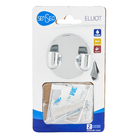 Cabideiro para Banheiro Duplo Metal Elliot Sensea