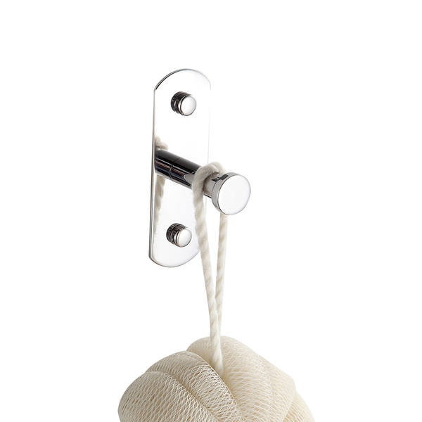 Cabideiro Para Banheiro Gancho Suporte Toalha Açoinox Polido