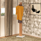 Cabideiro Para Quarto Sala De Estar Az1018 Mdp Amendoa/branco