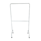 Cabideiro Para Roupas Duplo Com Rodízio - Branco Ninos