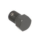 Cabideiro Parede 2 Ganchos Parafuso Metal Grafite 3x3x4,4cm DS Artefatos