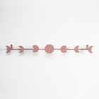 Cabideiro Parede Decorativo Mdf Conjunto Fases Lua Rosa