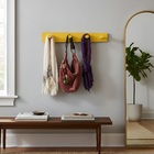 Cabideiro Parede Porta Bolsas Mochila Toalhas Pinos Amarelo L
