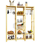 Cabideiro Pinus / Montado Parede Arara Roupa Quarto Duplo