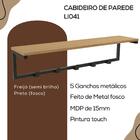 Cabideiro Prateleira De Parede Li042 Kpb