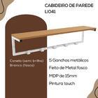 Cabideiro Prateleira De Parede Li042 Kpb