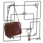 Cabideiro Suporte Organizador Com Ganchos De Parede Grafite S