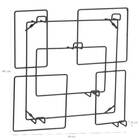 Cabideiro Suporte Organizador Com Ganchos De Parede Grafite S