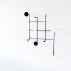 Cabideiro Suspenso 77x53cm Jericoacoara  Preto Fosco