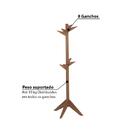 Cabideiro Versátil Em Madeira Taeda - Cera