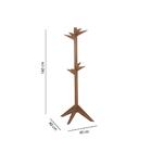 Cabideiro Versátil Em Madeira Taeda - Cera