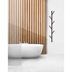 Cabideiro Vertical 6 Ganchos Bali Preto