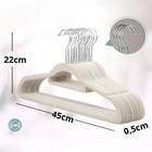 Cabides De Veludo Adulto Fino Antideslizante Roupas 30 Peças