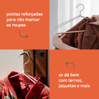 Cabides Ferreiro Para Terno Branco Oikos – 3 Pçs Branco U