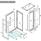Cabine De Banho Dubai 1200x850x1700mm  Acquavitalle