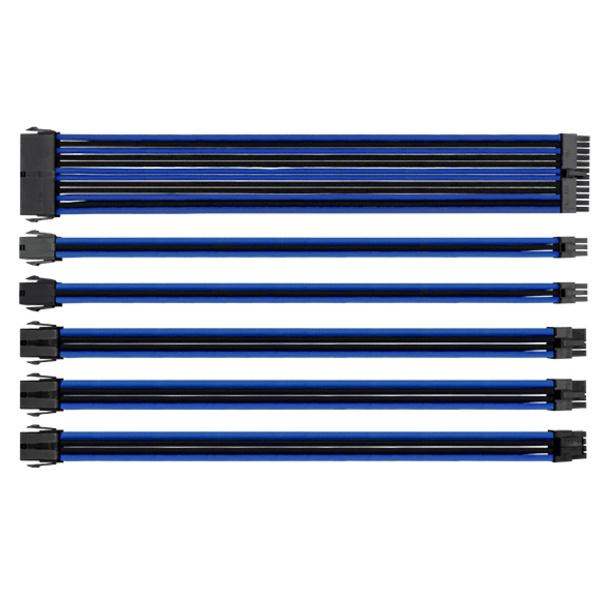 Cable Tt Mod Sleeved Cable/black&blue/300mm/combo Pack Ac035c