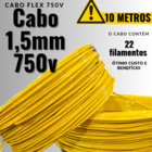 Cabo 2,5mm Rolo 10 Metros Fracionado Verde