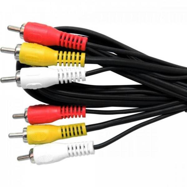 Cabo 3rca X 3rca Com 1 Coaxial 1,8m Cbrc0001 Storm - Pct / 10