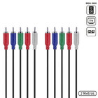 Cabo 5 Rca Macho Para 5 Rca Macho Video Componente 2 Metros -
