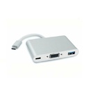 Cabo Adaptador 3 Em 1 Usb-c 3.1 Type-c Para Vga - Usb 3.0 Jc-