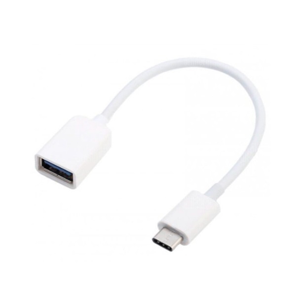 Cabo Adaptador Otg Usb/usb-c Branco Ad300 Oex