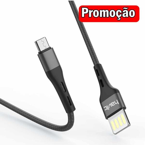 Cabo Adaptador Usb X Micro 1m Em Malha Havit H6114 V8 *