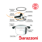 Cabo Alça De Abertura Da Panela De Pressão Inox 3 5/5/7/9l Ba