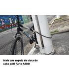 Cabo Anti Furto Bicicleta Estepe Escada Com Cadeado Pado 40mm