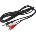 Cabo Audio E Video 2 Rca P/ 2 Rca 2m  Pto Pix/ Chip Sce