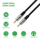 Cabo Áudio P2 X P2 5m Profissional Plug Metal Fitz 5 Metros