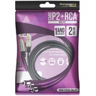 Cabo Auxiliar P2 Estereo X 2 Rca Niquel Fitz 3 Metros 018-070