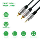 Cabo Auxiliar P2 Estereo X 2 Rca Niquel Fitz 3 Metros 018-070