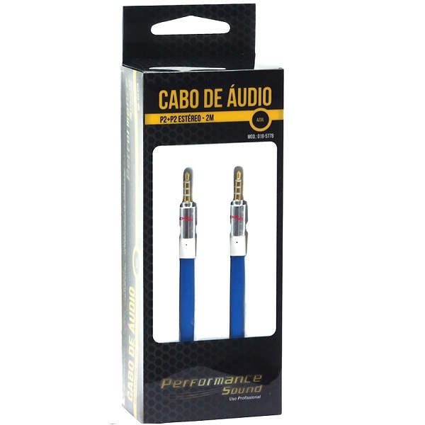 Cabo Auxiliar P2 Estereo X P2 Estereo 5 Metros 018-5780 Perfo