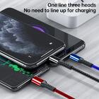 Cabo Carregador 3 Em 1 - Pontas Para Conectar Android, Ios, M