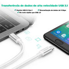 Cabo Carregamento Ugreen Usb 2.0 Tipo C 5a Macho 1m Branco