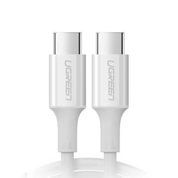 Cabo Carregamento Ugreen Usb 2.0 Tipo C 5a Macho 1m Branco
