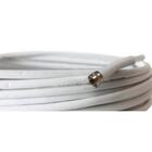 Cabo Coaxial Branco Pra Tv 15m Rg6 De 75 Ohms