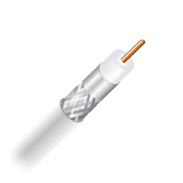 Cabo Coaxial Cabletech Master 40 40% Rgc-6 Branco - 100 Metro