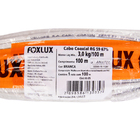Cabo Coaxial Foxlux Rgc59 67 100mts Branco