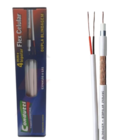 Cabo Coaxial Para Camera Branco Alta Qualidade De Imagem Cftv