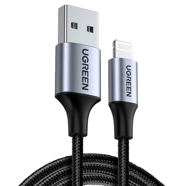 Cabo Dados Ugreen 2 Em 1 Usb A Lightning Apple 2m Cert. Mfi
