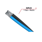 Cabo De Alumínio 0,6/1,0kv Duplex 10mm Preto E Azul 100 Metro