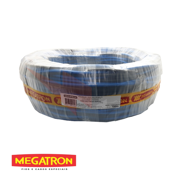 Cabo De Alumínio 0,6/1,0kv Duplex 16mm Preto 100 Metros Multi